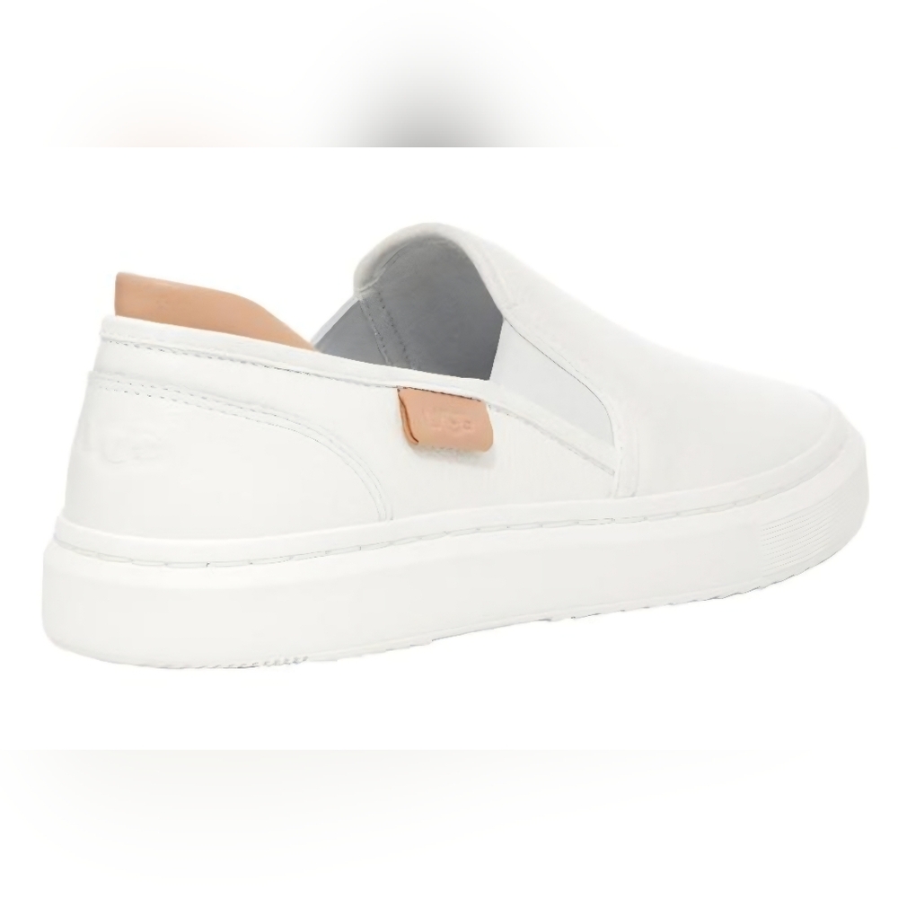 UGGWomen’s Alameda Slip-On Shoe White Leather Size 10 (EXCELLENT CONDITION) - Picture 2 of 9